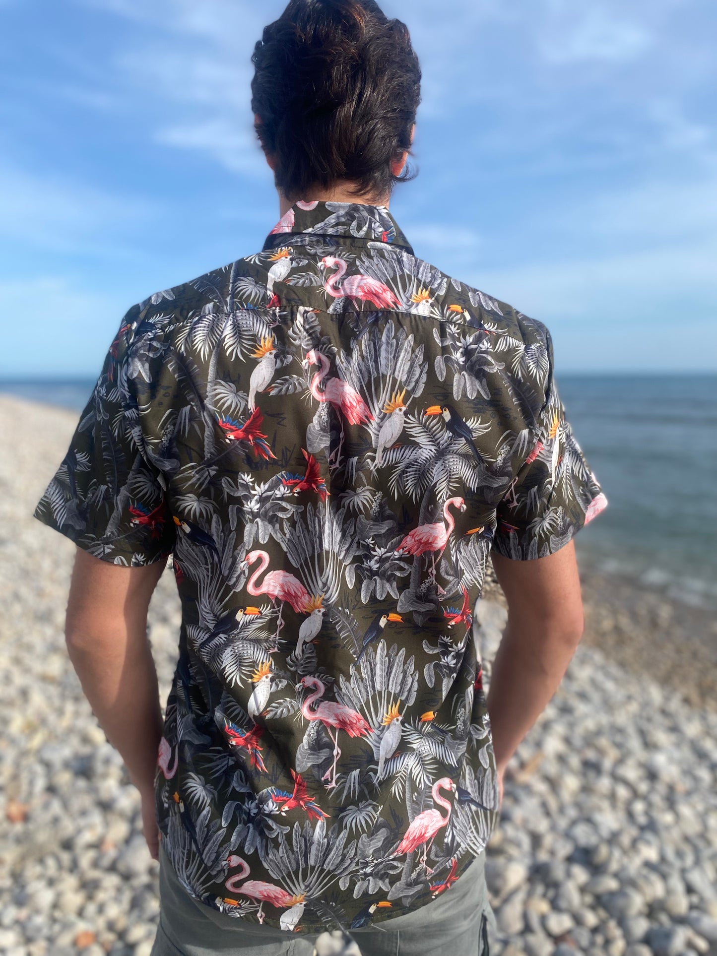 Camisa Hawaiana Flamenco