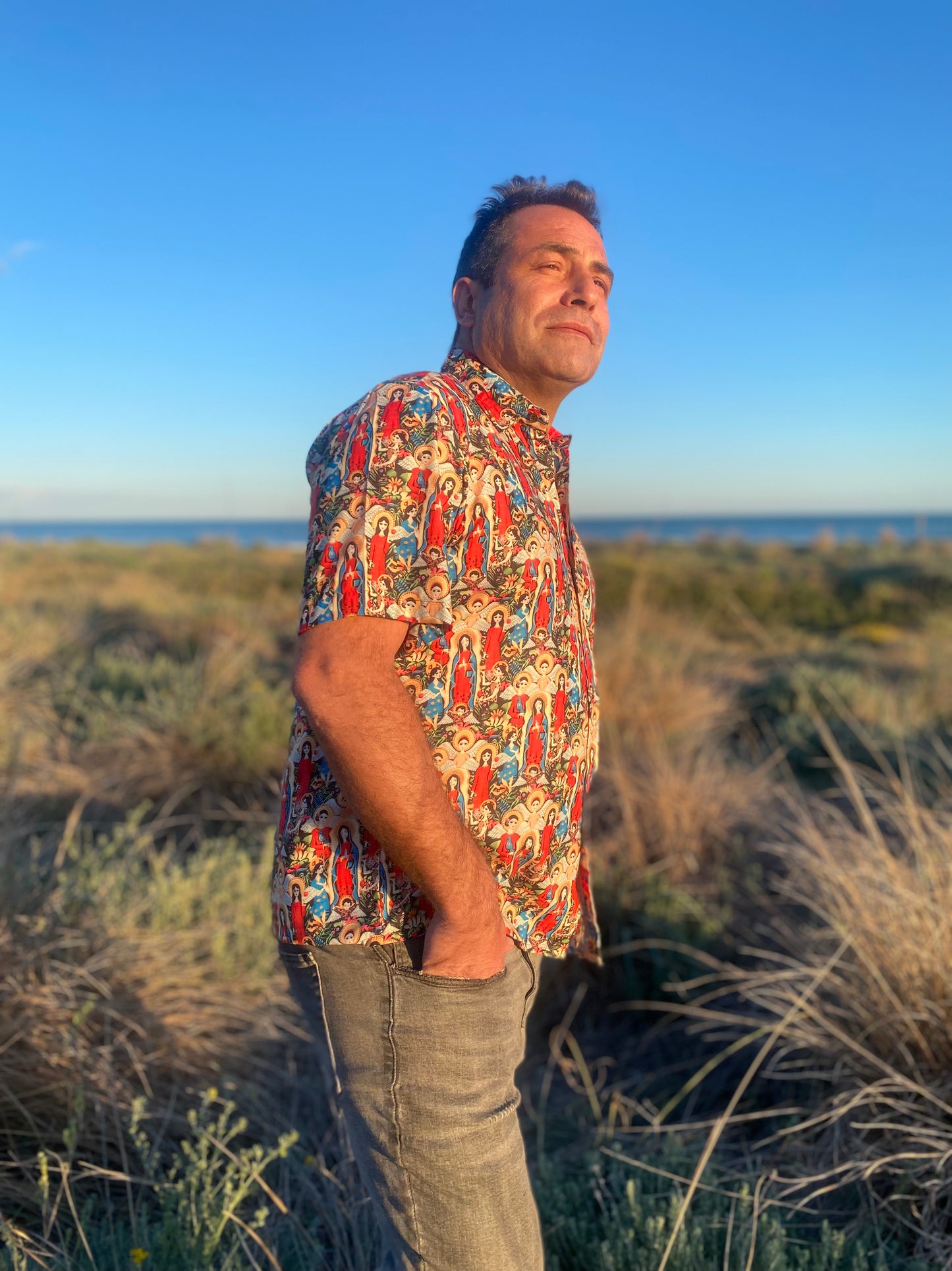 Camisa Hawaiana Santas