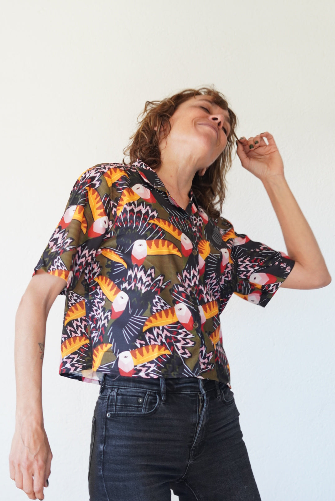 Camisa Crop Jungle