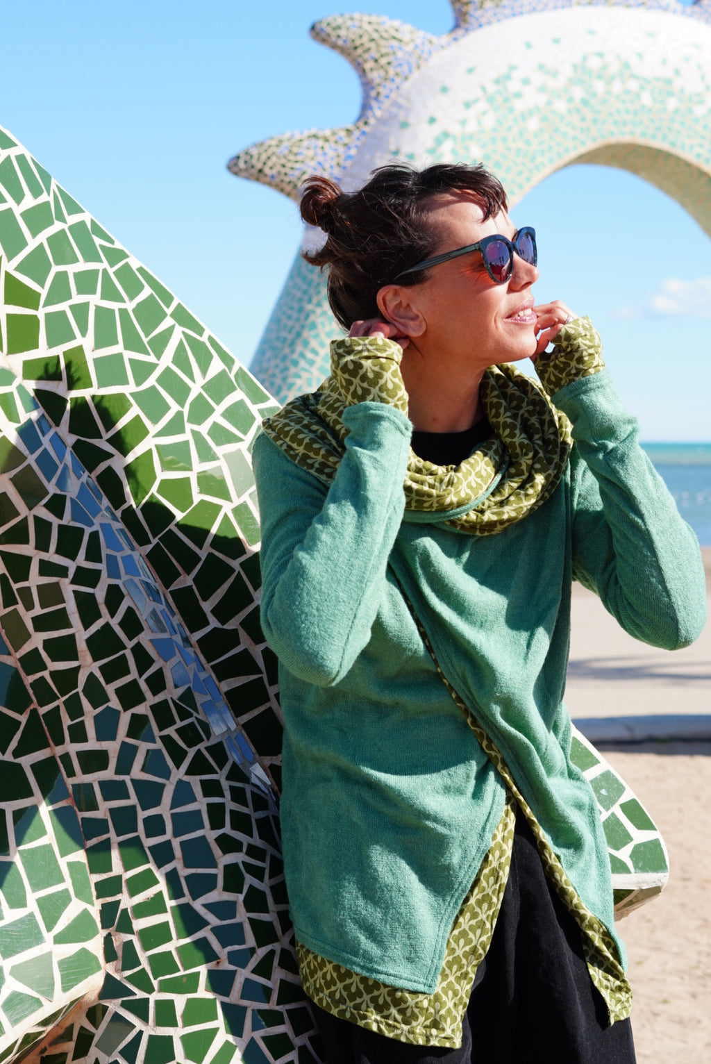 Maillot vert clair Takama