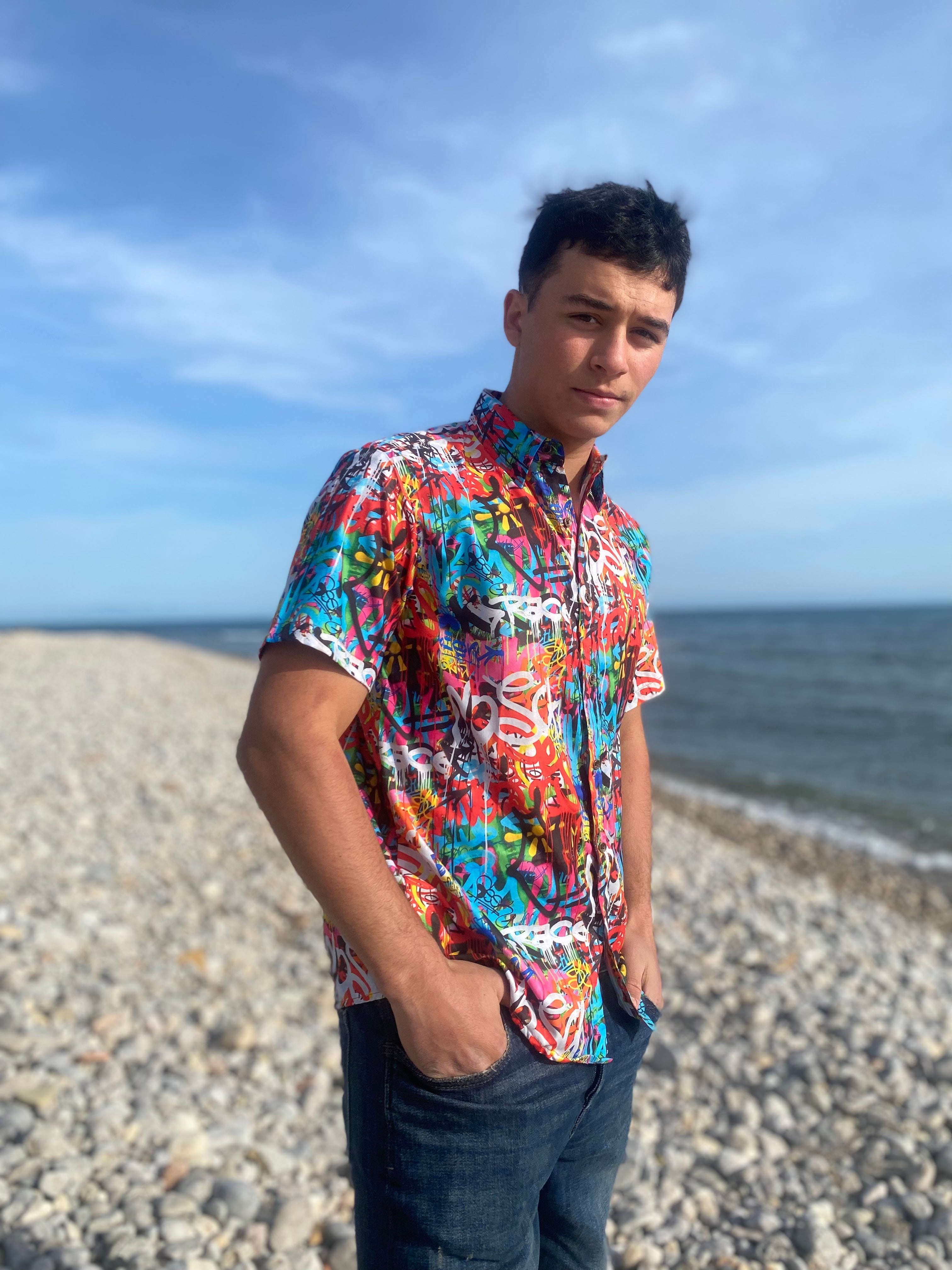 Camisa Hawaiana Graffity