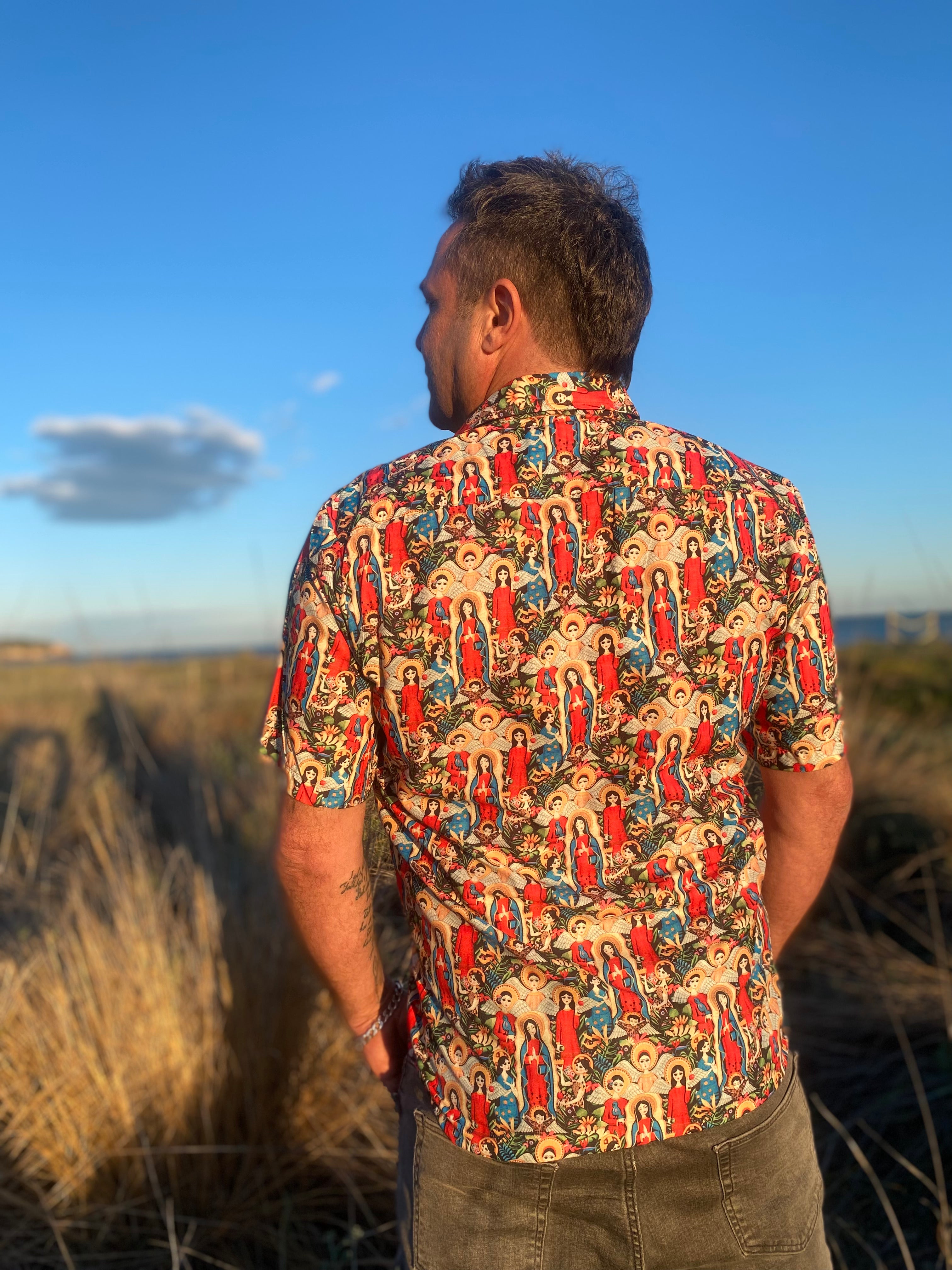 Camisa Hawaiana Santas