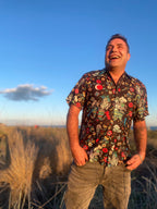 Camisa Hawaiana Skulls